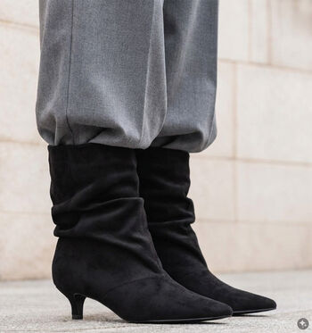 Laurent David Bottines Noir/Bordeaux