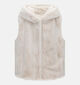 Guess Muted Stone Fluffy Ecru Bodywarmer voor dames (380764)