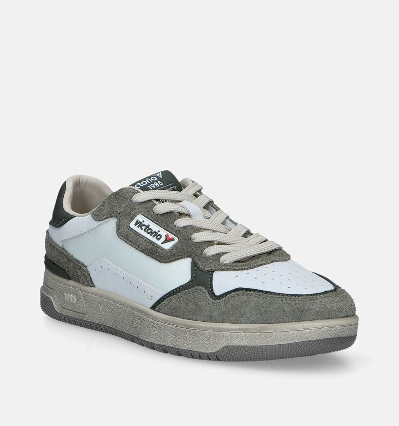 Victoria Witte Veterschoenen voor heren (346501) - geschikt voor steunzolen