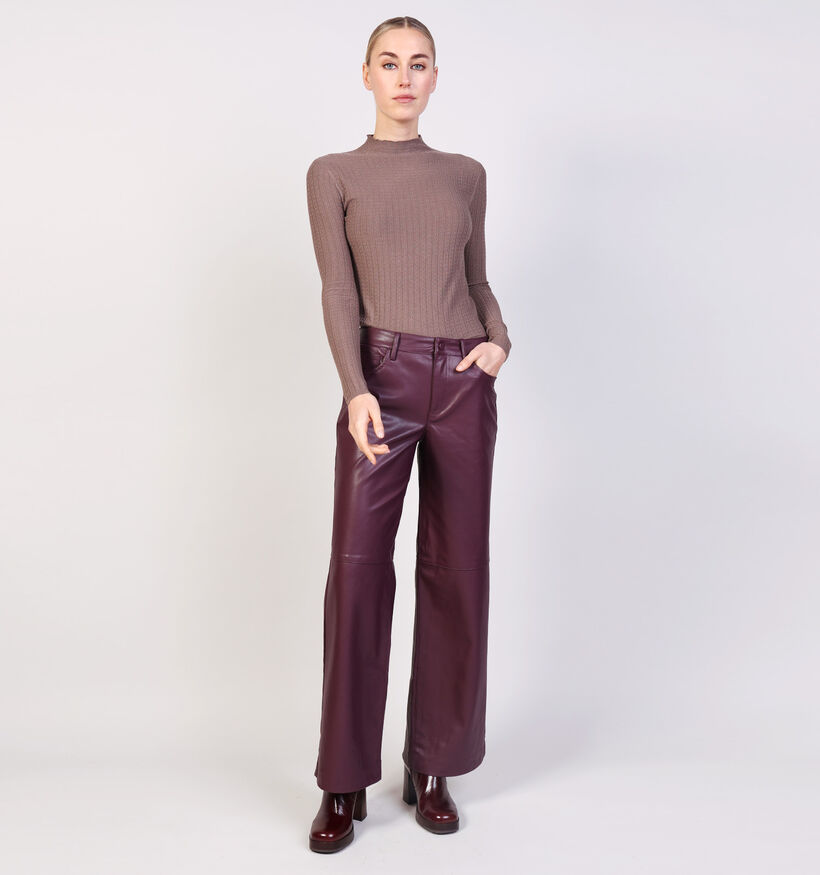 Vila Vianne Bordeaux Broek Vila Vianne Bordeaux Broek voor dames (364078)