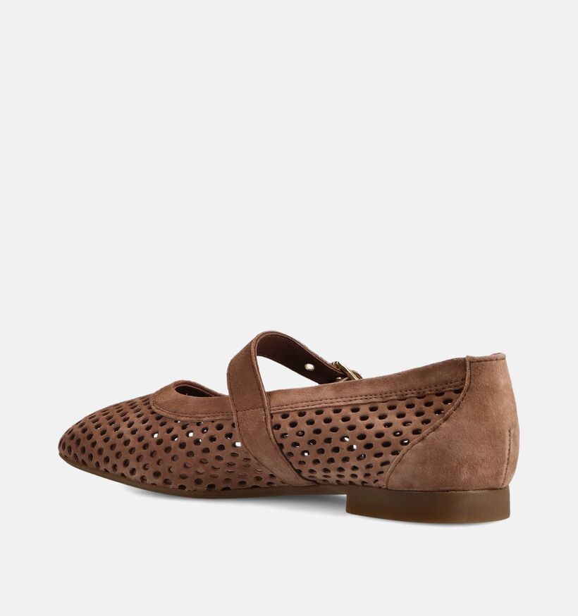 Paul Green Cognac Ballerina's met Bandje voor dames (374117)