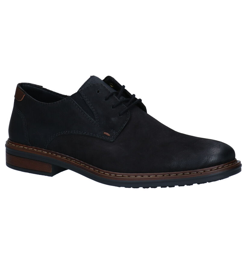 Rieker Chaussures à lacets en Noir en cuir (298476)