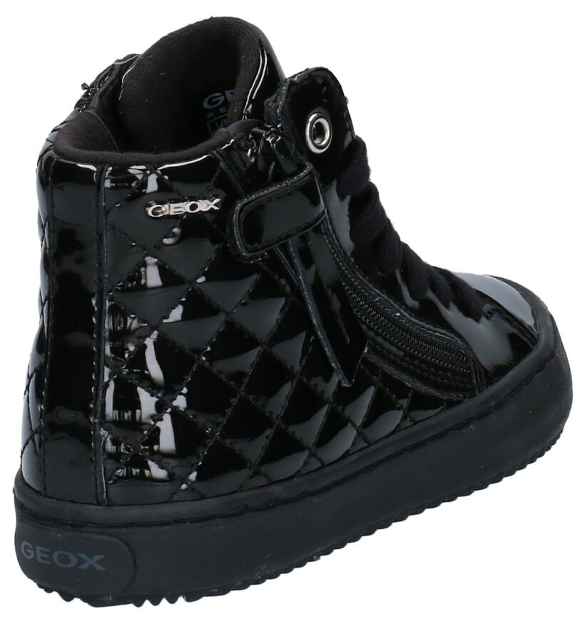 Geox Kalispera Baskets hautes en Noir en simili cuir (295129)