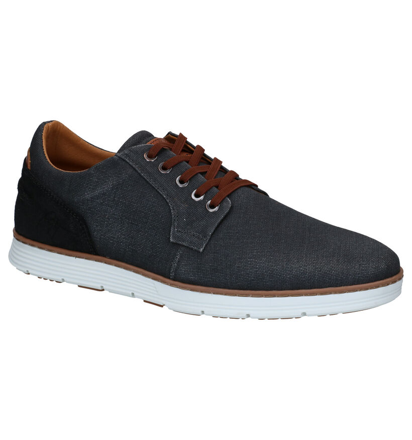 Bullboxer Chaussures à lacets en Gris foncé pour hommes (316061) - pour semelles orthopédiques