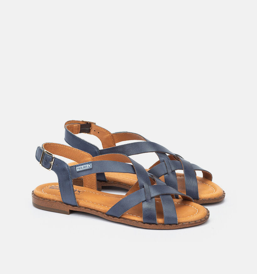 Pikolinos Algar Sandales plates en Bleu pour femmes (370546)