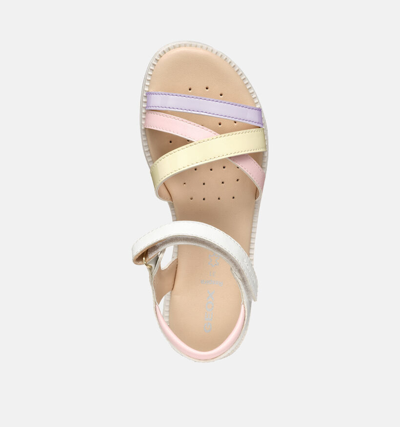 Geox Karly Sandales en Blanc/Pastel pour filles (368845)