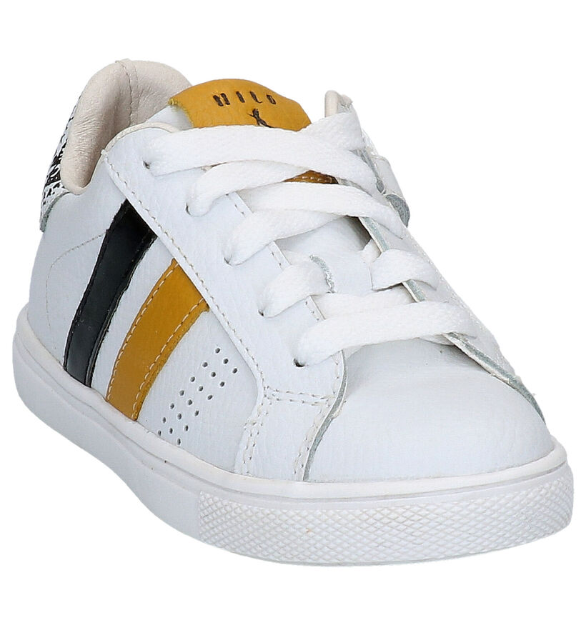 Witte Sneakers Milo & Mila in leer (271093)