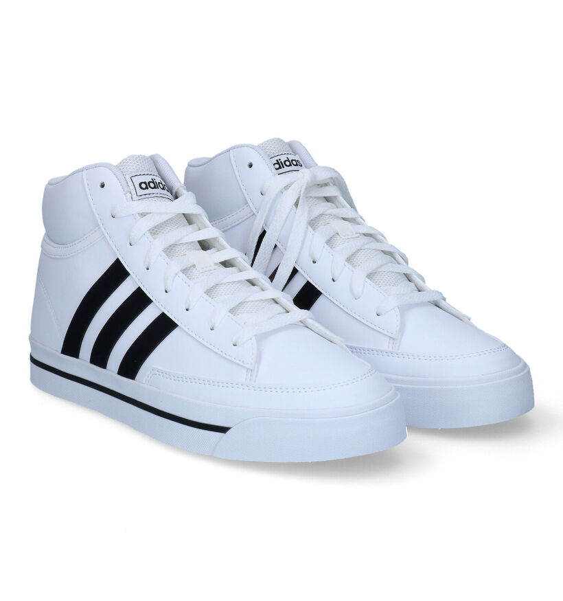 adidas Retrovulc Mid Witte Sneakers in kunstleer (308460)