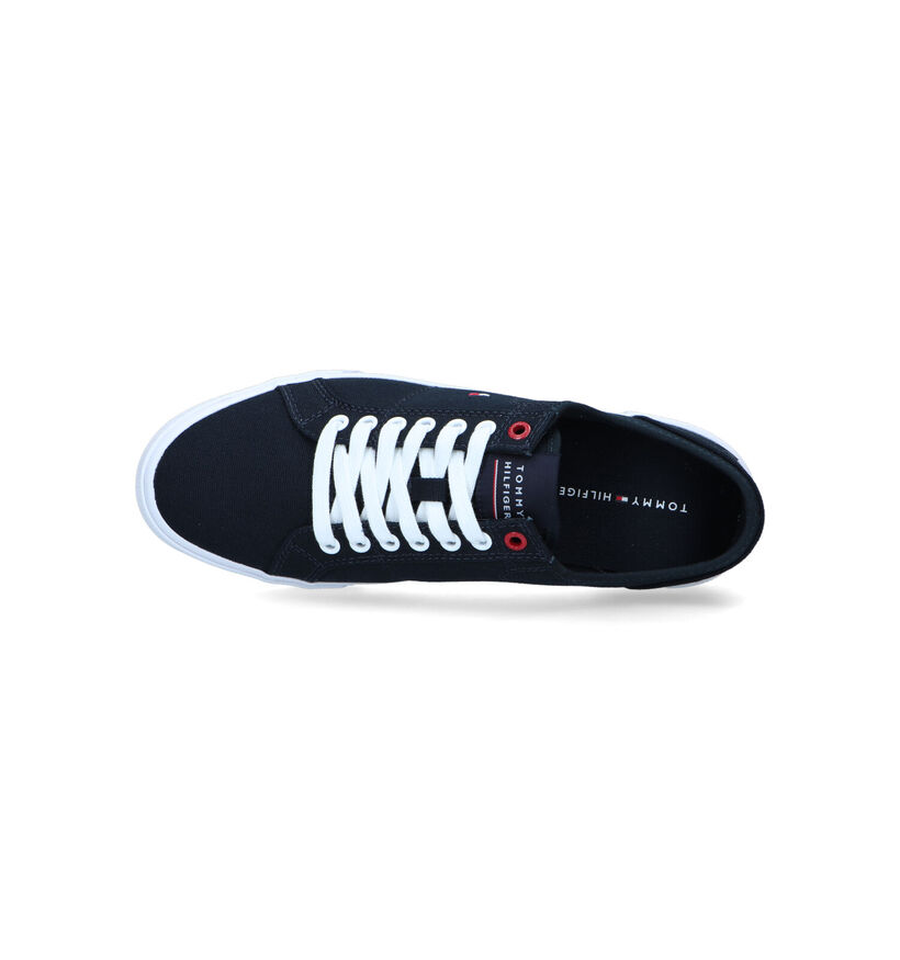 Tommy Hilfiger Core Corporate Baskets en Bleu pour hommes (321223) - pour semelles orthopédiques