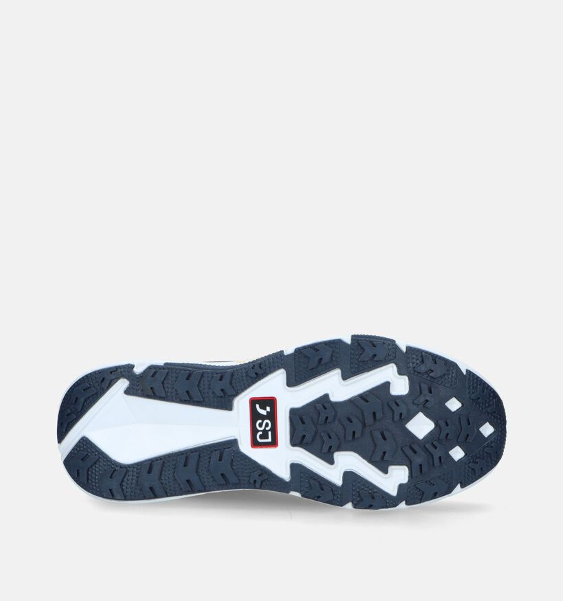 SJ Baskets basses en Bleu pour hommes (340104) - pour semelles orthopédiques