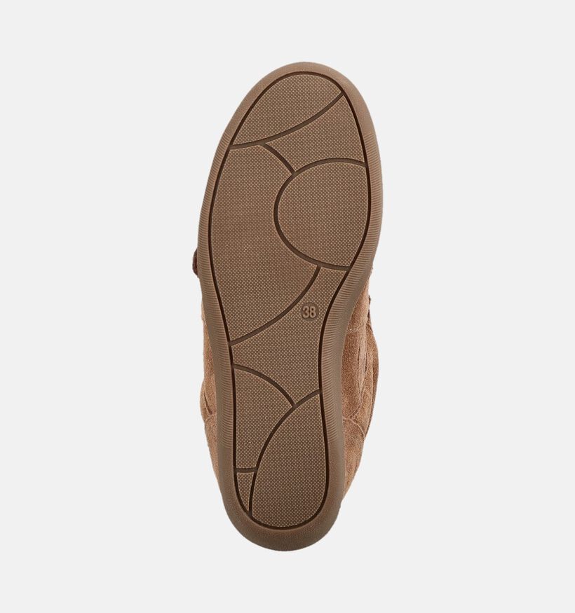 Poelman Taupe Sneakers met Sleehak voor dames (388207)