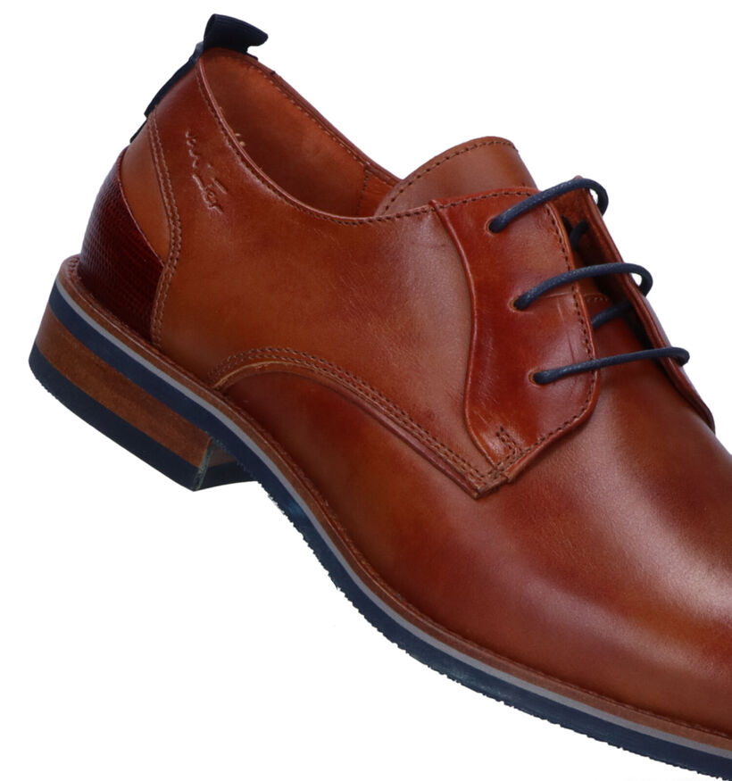 Van Lier Amalfi Chaussures classiques en Cognac pour hommes (322505)