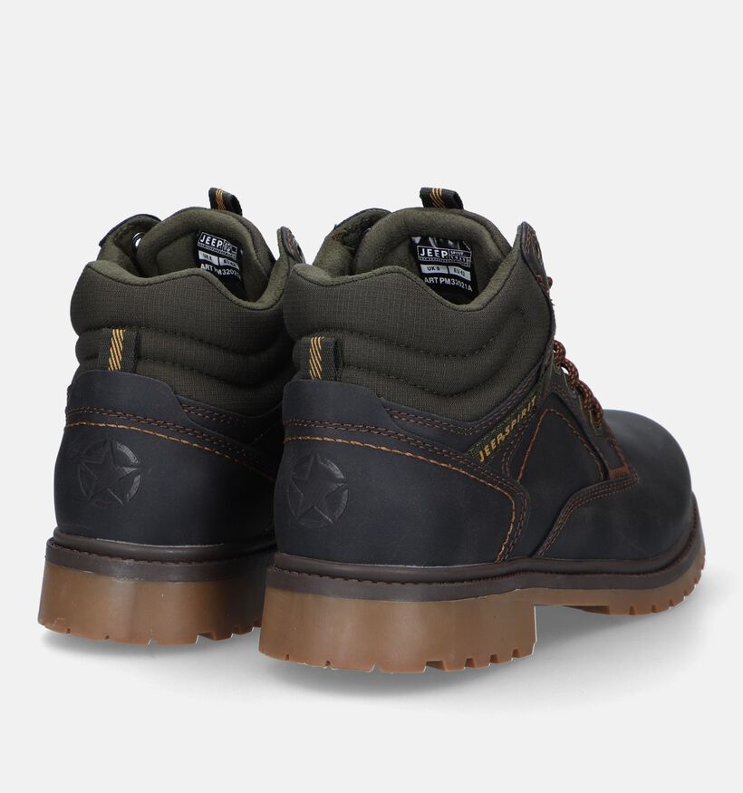 Jeep Indiana Bruine Bottines voor heren (330962) - geschikt voor steunzolen