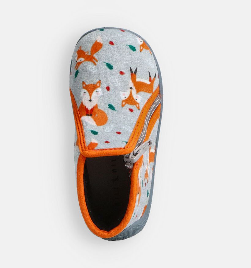 Milo & Mila Pantoufles en Gris pour filles, garçons (364926) - pour semelles orthopédiques