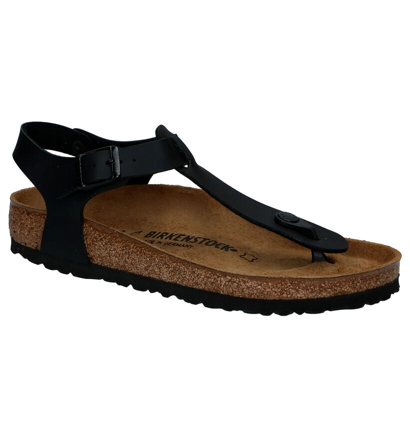 Birkenstock Kairo Zwarte Sandalen in kunstleer (286430)