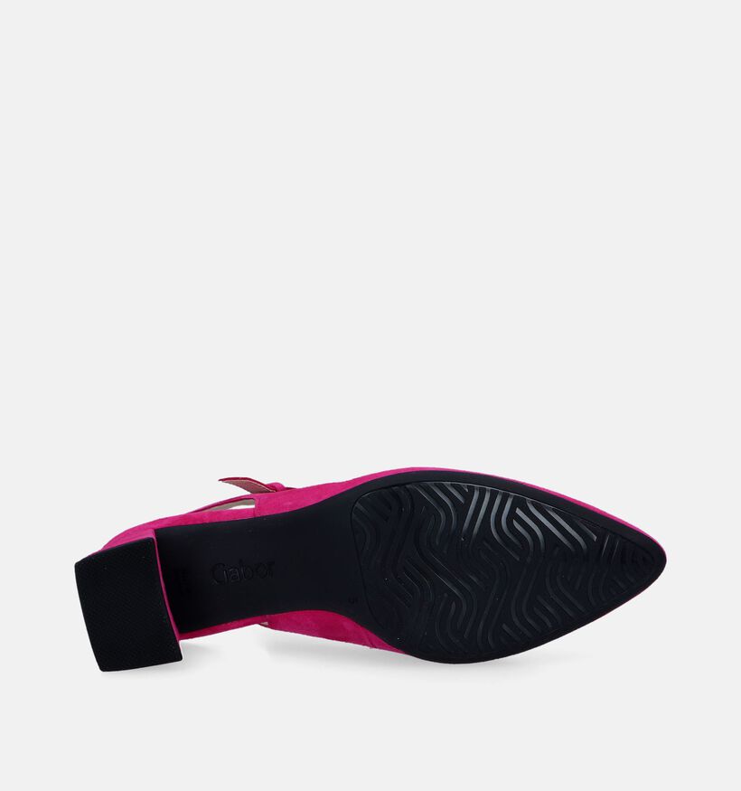 Gabor Escarpins Slinback en Fuchsia pour femmes (339521)