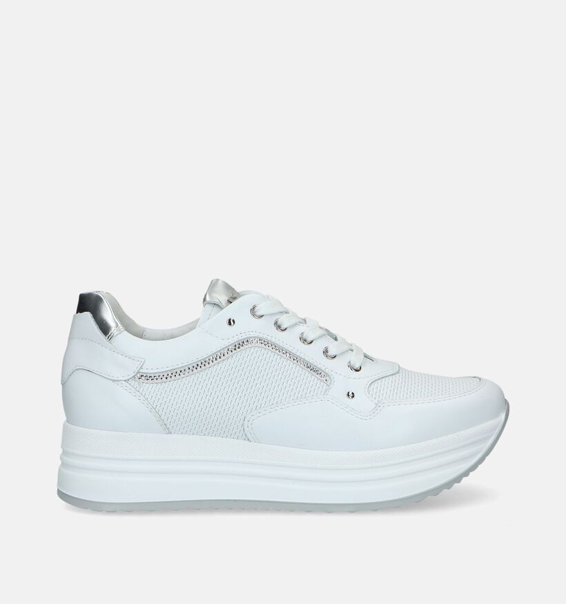 NeroGiardini Witte Sneakers voor dames (337157) - geschikt voor steunzolen