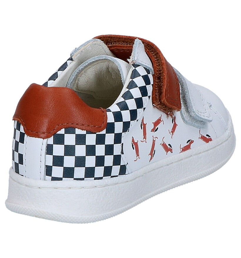 Hampton Bays Chaussures à velcro en Blanc en cuir (273545)