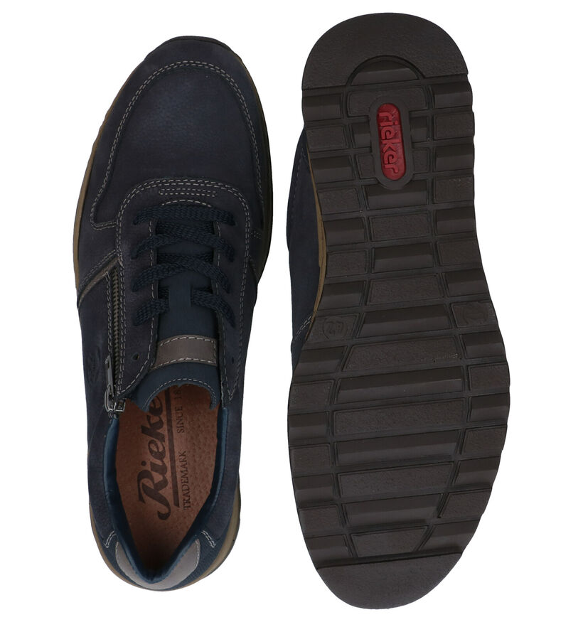 Rieker Blauwe Lage Schoenen in nubuck (281730)