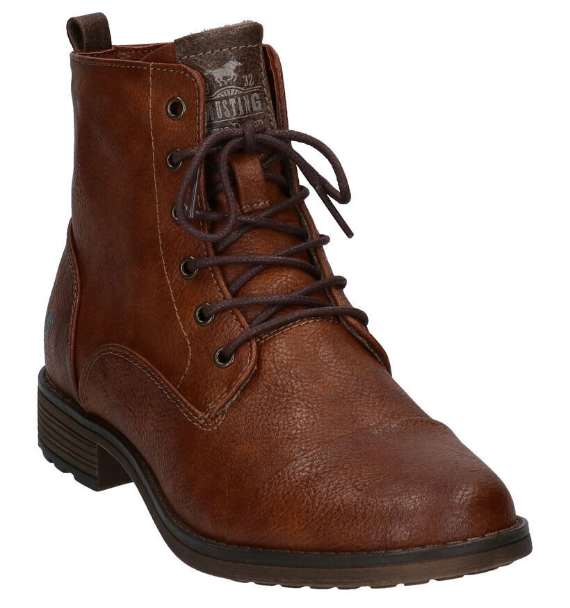 Mustang Cognac Boots voor dames (313807)