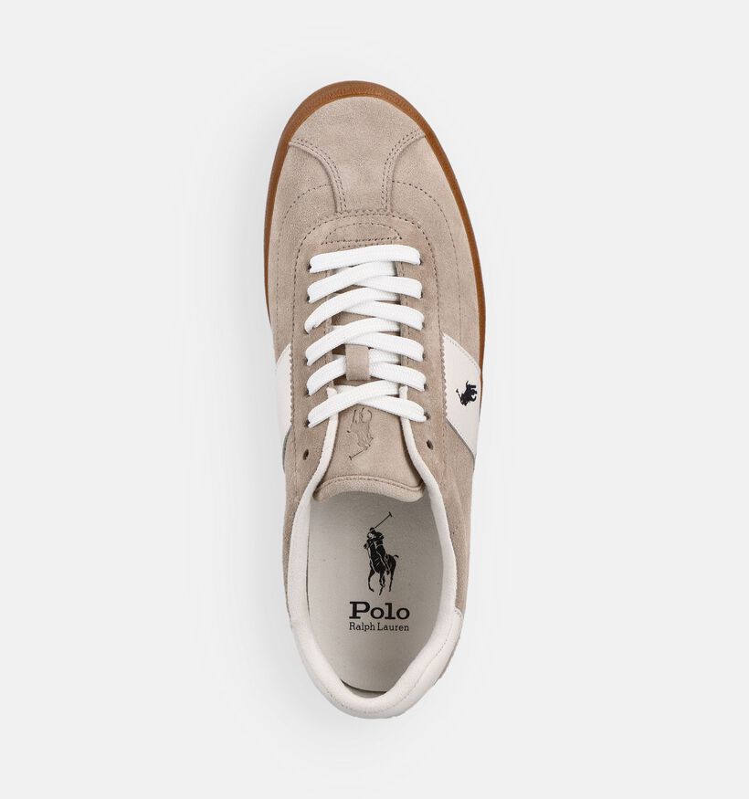 Polo Ralph Lauren Mastercourt Baskets en Beige pour hommes (369552) - pour semelles orthop&eacute;diques