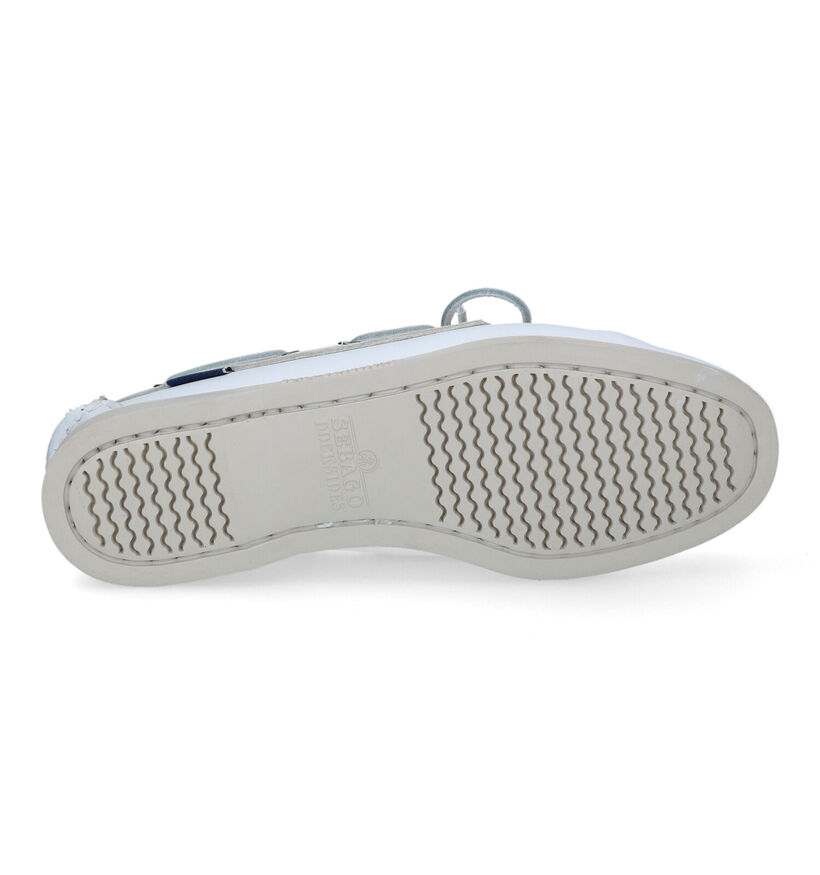 Sebabo Dockside Chaussures bateau en Blanc pour femmes (303747)