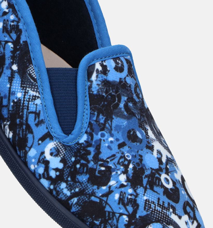 Milo & Mila Pantoufles fermées en Bleu pour garçons (348651)