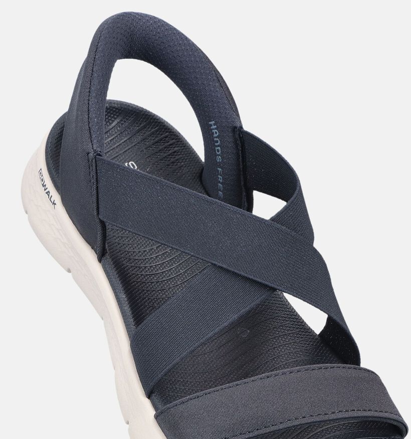 Skechers Go Walk Flex Sandal Glimmer Up Donkerblauwe Sandalen voor dames (371249)
