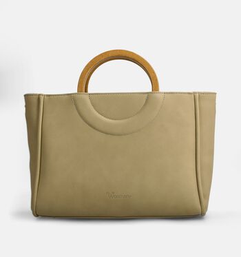 Woomen Sacs à main Beige/Marron/Vert