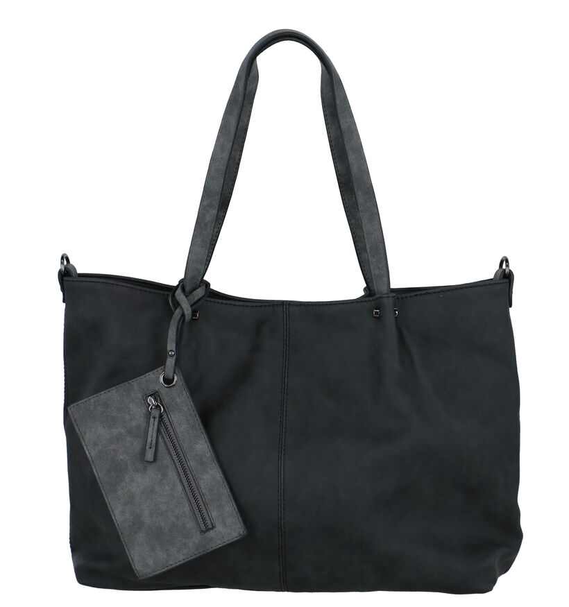 Emily & Noah Donkergrijze Bag in Bag Shopper in kunstleer (260911)