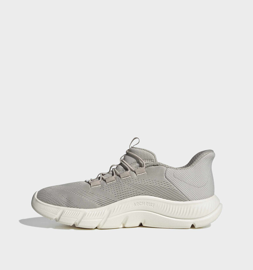 adidas Cloudfoam Flex Rapidfit Baskets basses en Beige pour hommes (372590) - pour semelles orthop&eacute;diques