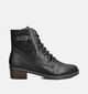 Rieker Zwarte Veterboots voor dames (360481)