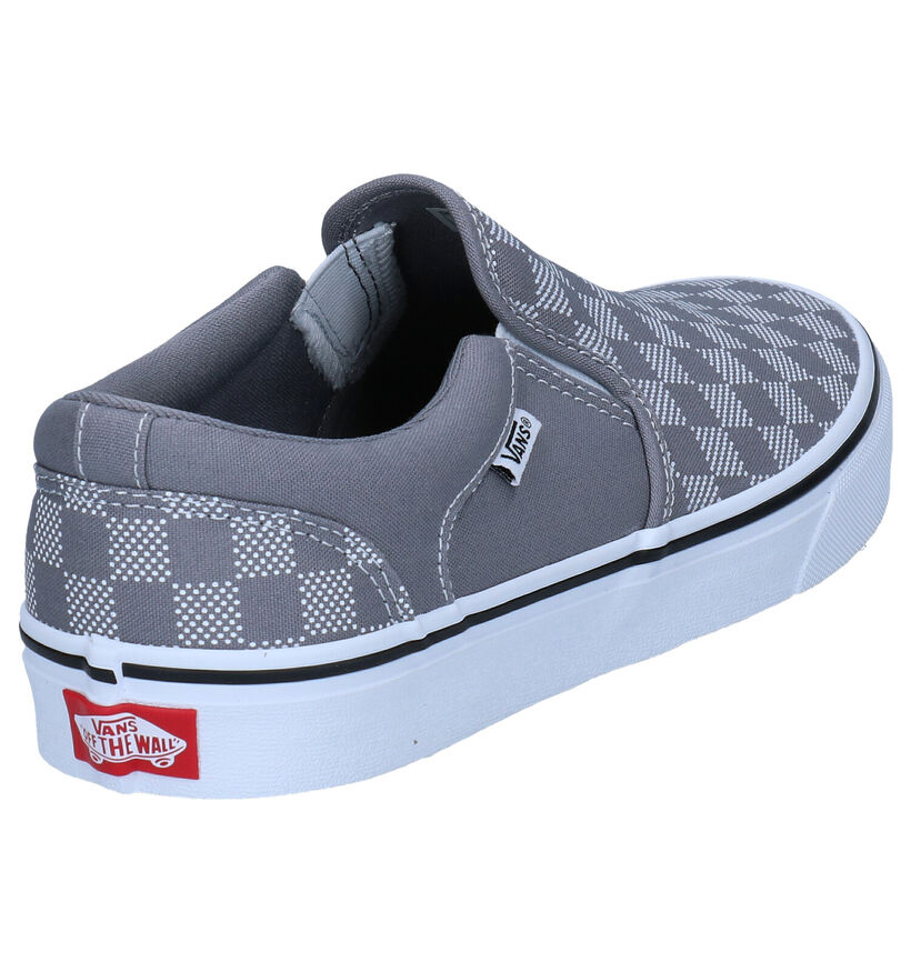 Vans Asher Wit/Zwarte Slip-on Sneakers voor heren (321114)