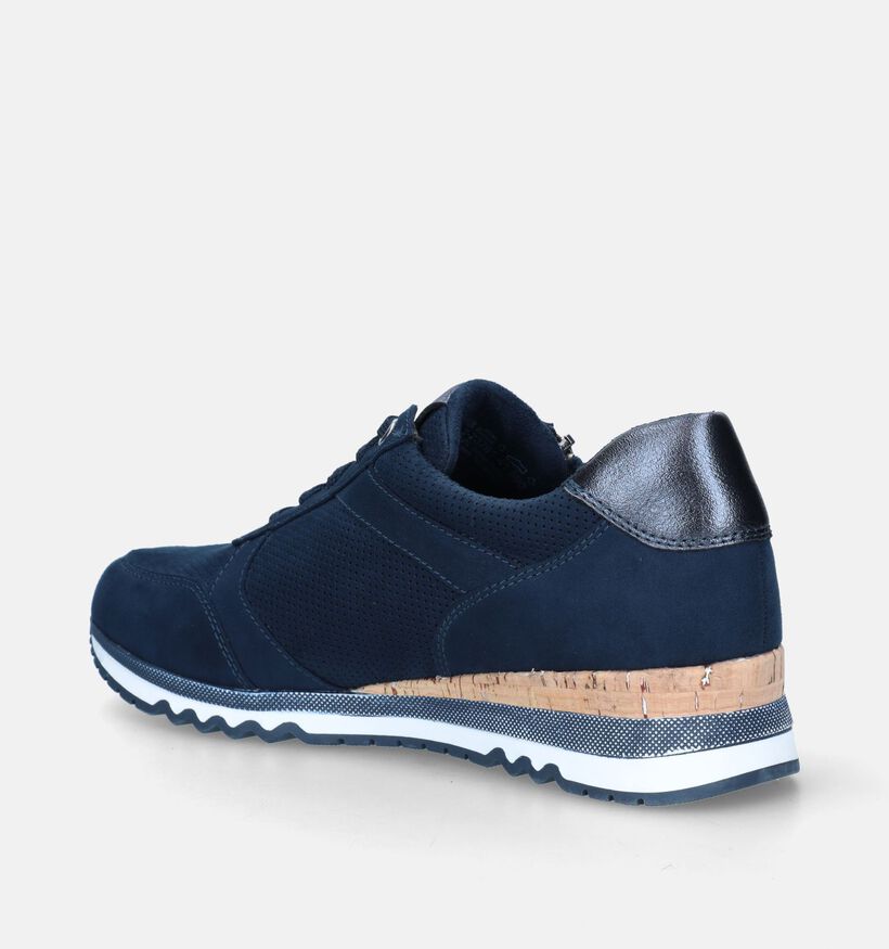 Marco Tozzi Baskets casual en Bleu foncé pour femmes (335846) - pour semelles orthopédiques