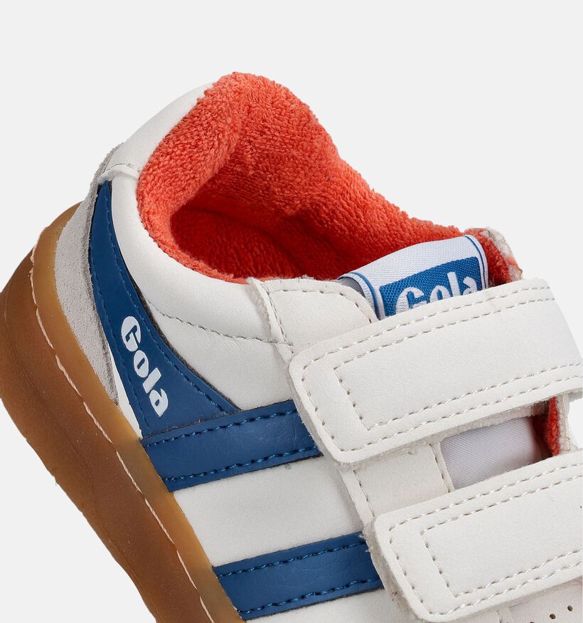 Gola Baskets basses en Blanc pour filles, gar&ccedil;ons (368596) - pour semelles orthop&eacute;diques