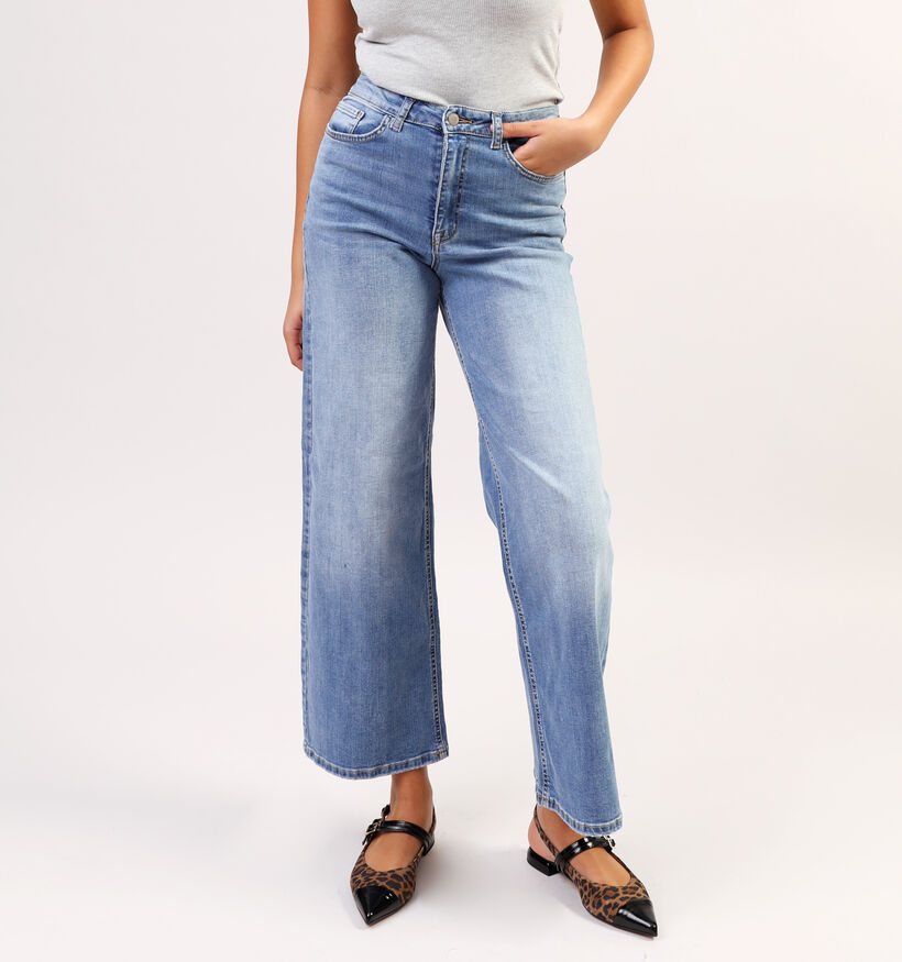 JDY Felina Wide leg jeans en Bleu L30 pour femmes (351384)