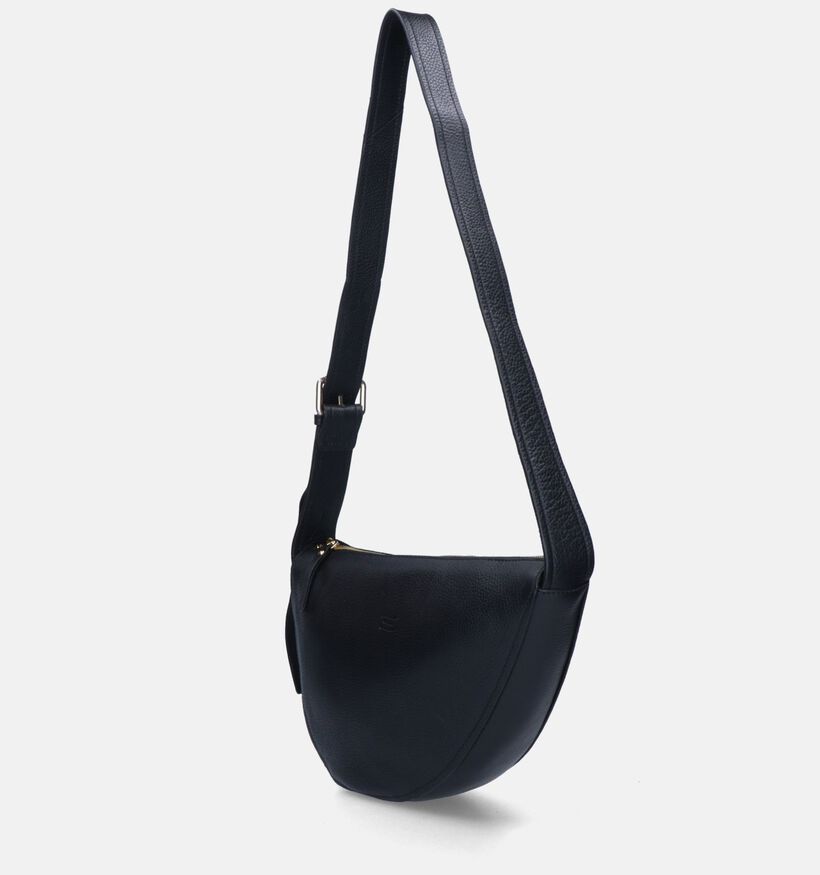 Crinkles Sac porté croisé en Noir pour femmes (332687)