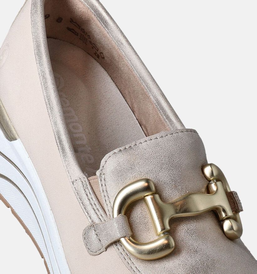 Remonte Beige Instappers voor dames (351211) - geschikt voor steunzolen