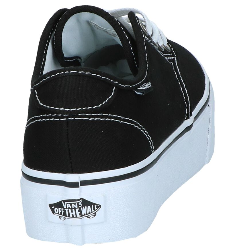 Vans Camden Platform Zwarte Skateschoenen in stof (253464)