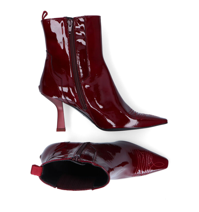 Zinda Bottines à talons en Cognac pour femmes (317221)