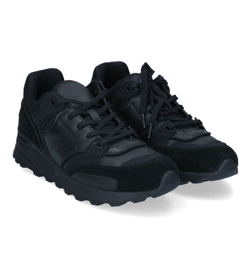 Polo Ralph Lauren Trackstr 200 Baskets en Noir pour hommes (313112) - pour semelles orthopédiques