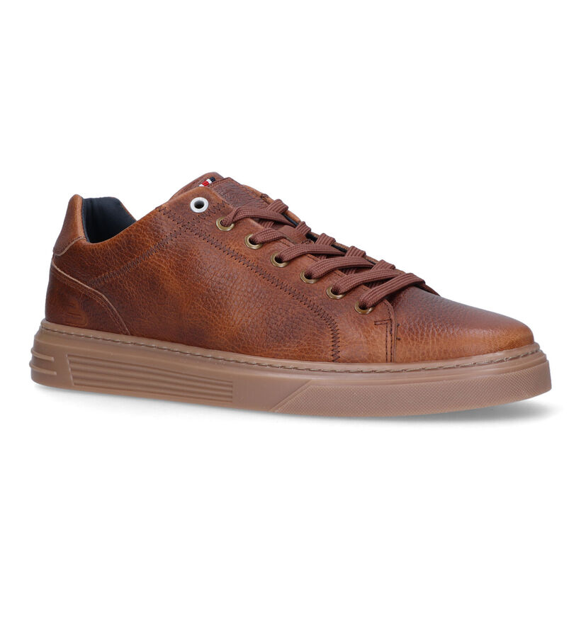 Bullboxer Chaussures à lacets en Cognac pour hommes (331806) - pour semelles orthopédiques