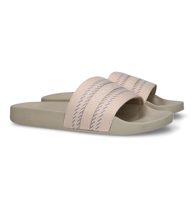 Tommy Hilfiger Webbing Claquettes de piscine en Bleu pour femmes (321009)