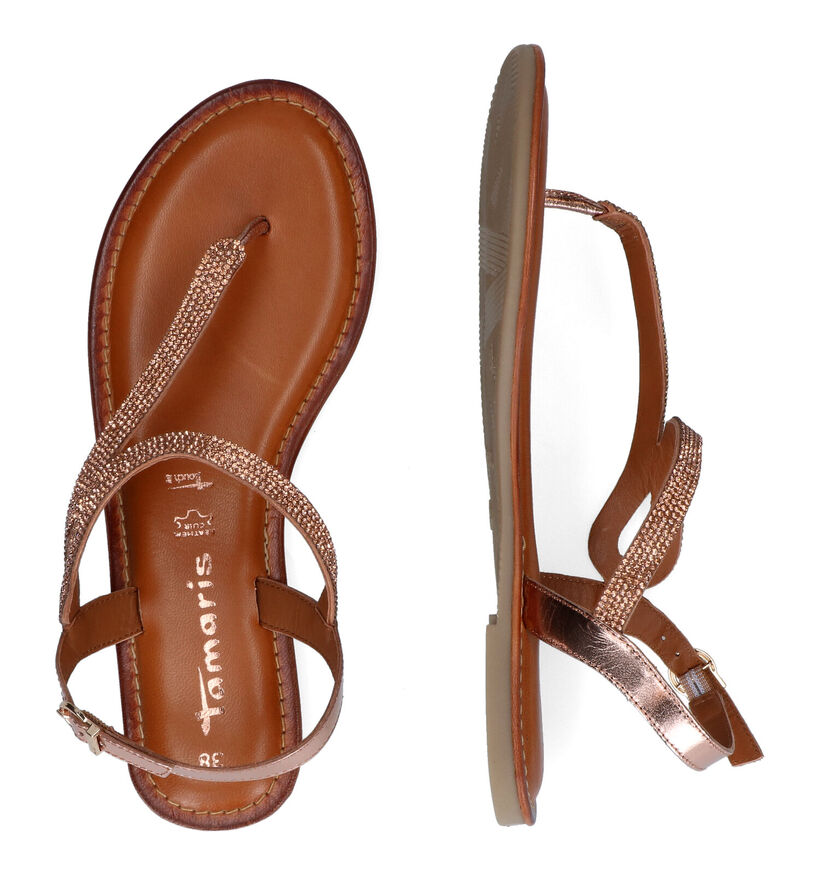 Tamaris Touch it Sandales en Bronze en cuir (307582)