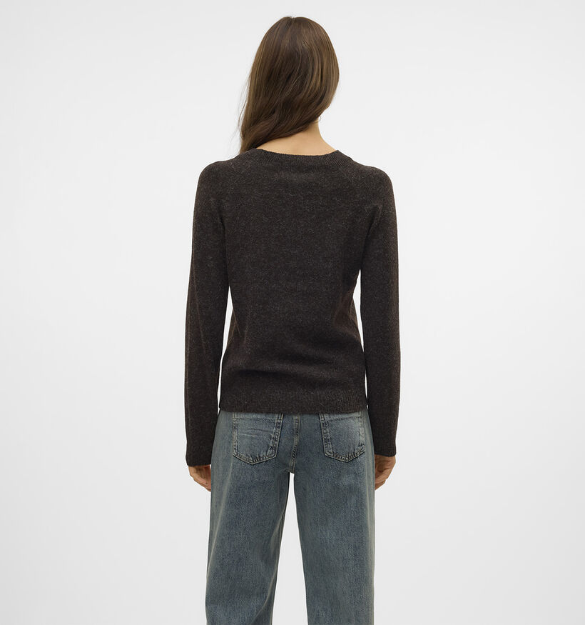 Vero Moda Doffy Pull Brun Fonc&eacute; pour femmes (377589)