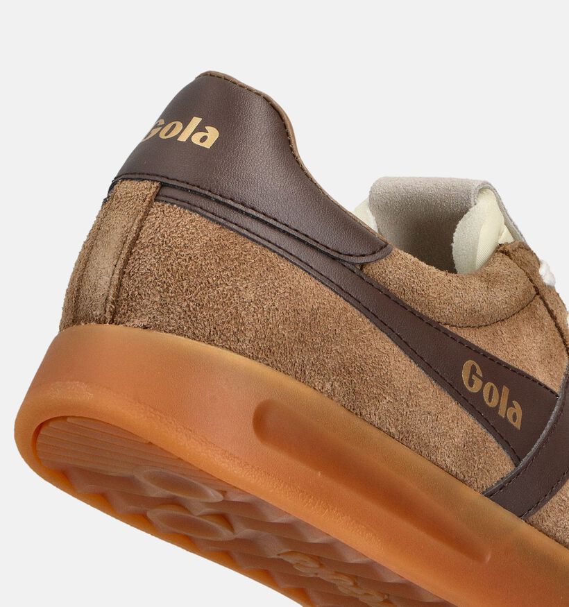 Gola Cyclone Bruine Sneakers voor heren (360745) - geschikt voor steunzolen