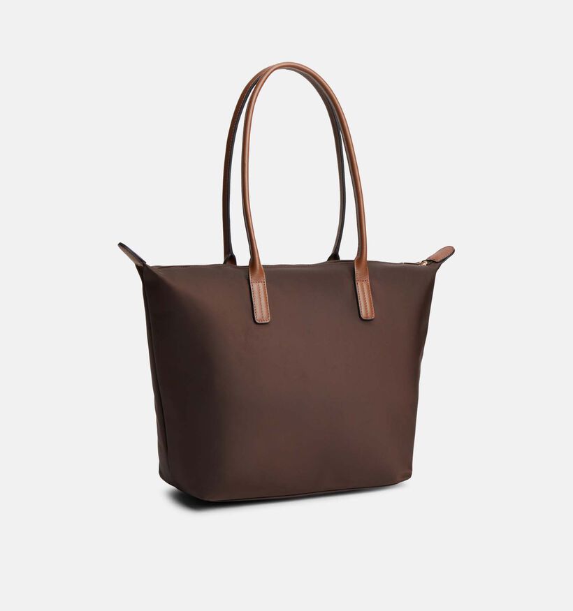 Tommy Hilfiger Popette Tote Donkerbruine Handtas voor dames (379496)