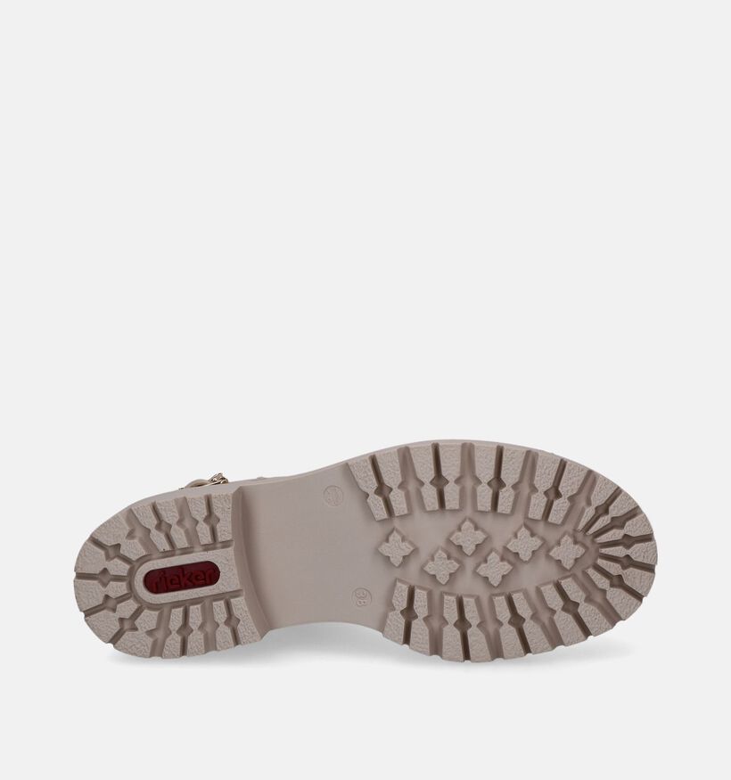 Rieker Boots à lacets en Écru pour femmes (347439)