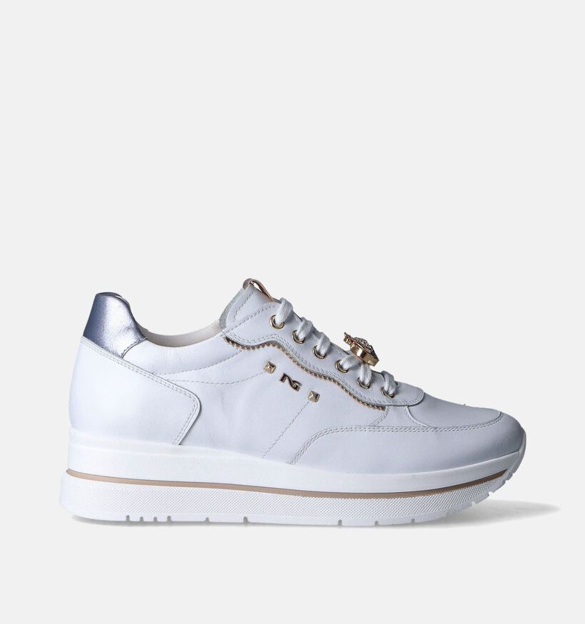 NeroGiardini Witte Sneakers voor dames (351946) - geschikt voor steunzolen