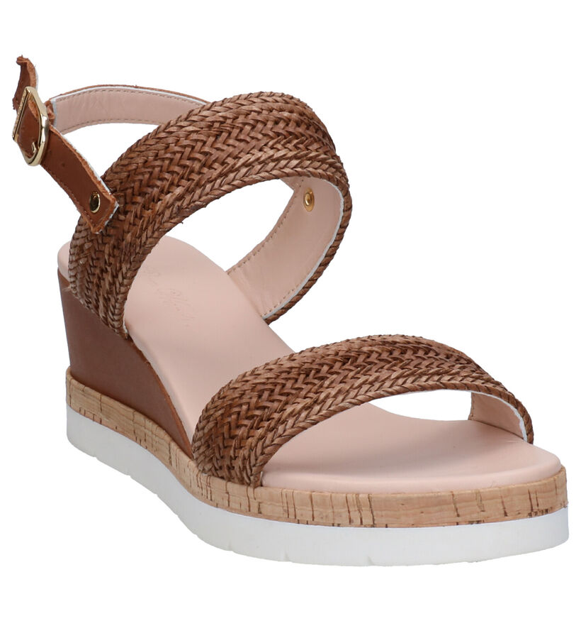 River Woods Aisha Cognac Sandalen in leer (271165)